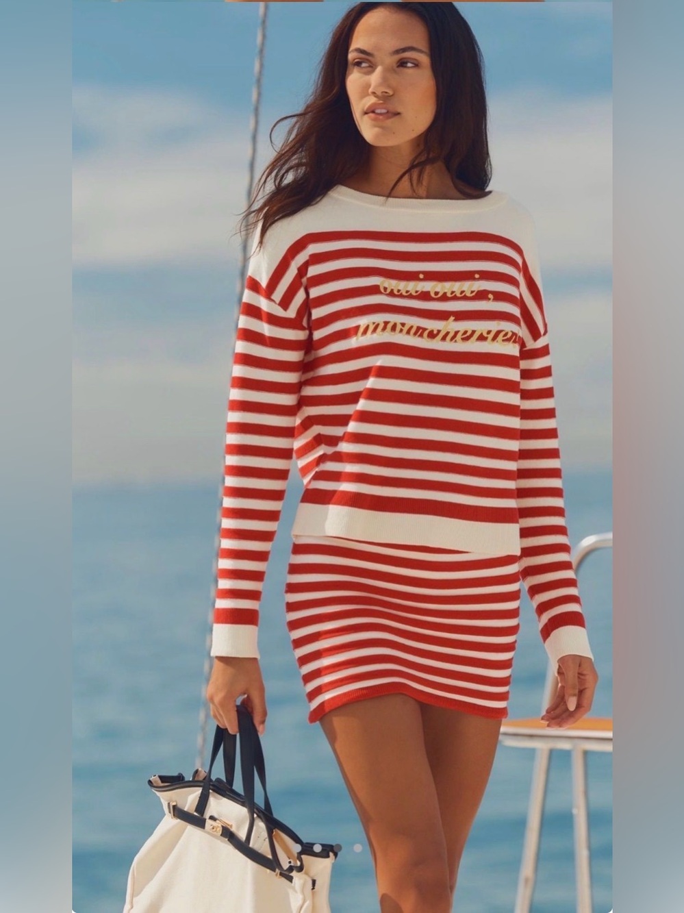 Anthropologie Daily Practice Boatneck Long-Sleeve Top and Bottom 2pc